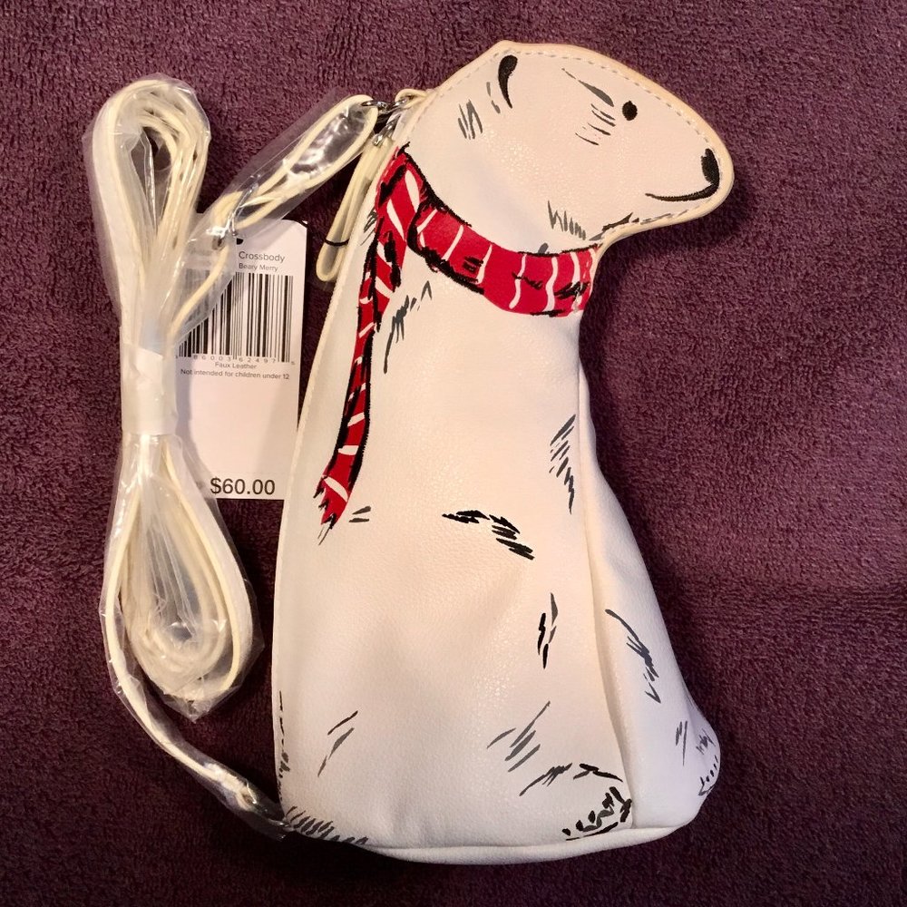 NWT Vera Bradley Polar Bear Crossbody Beary Merry Mini Purse
